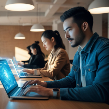 an image of someone working in an office