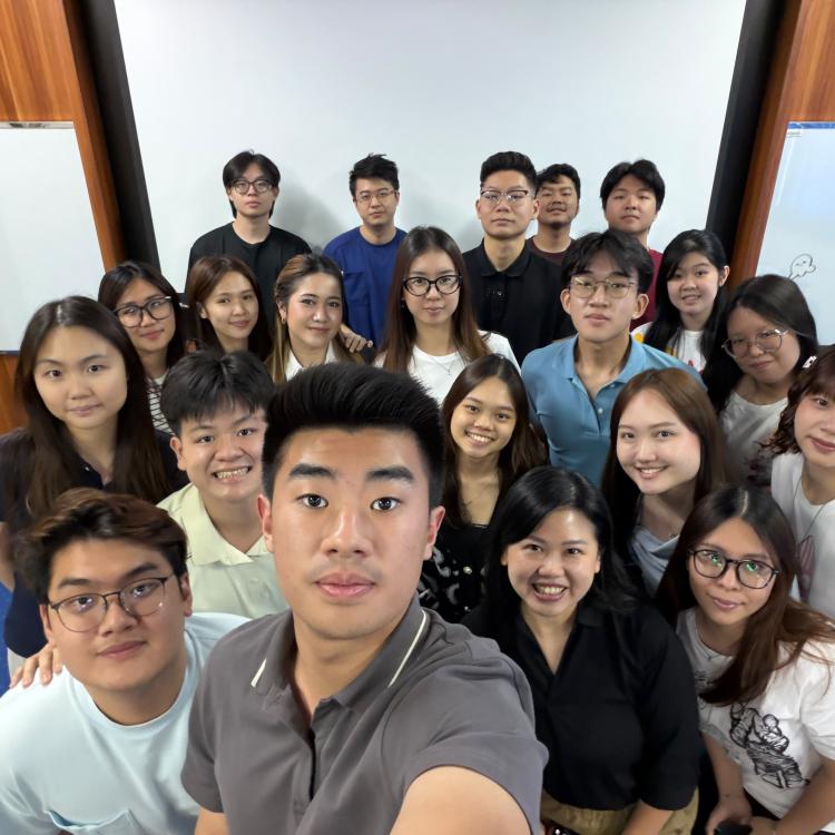 Photo of Ms. Florensia with students